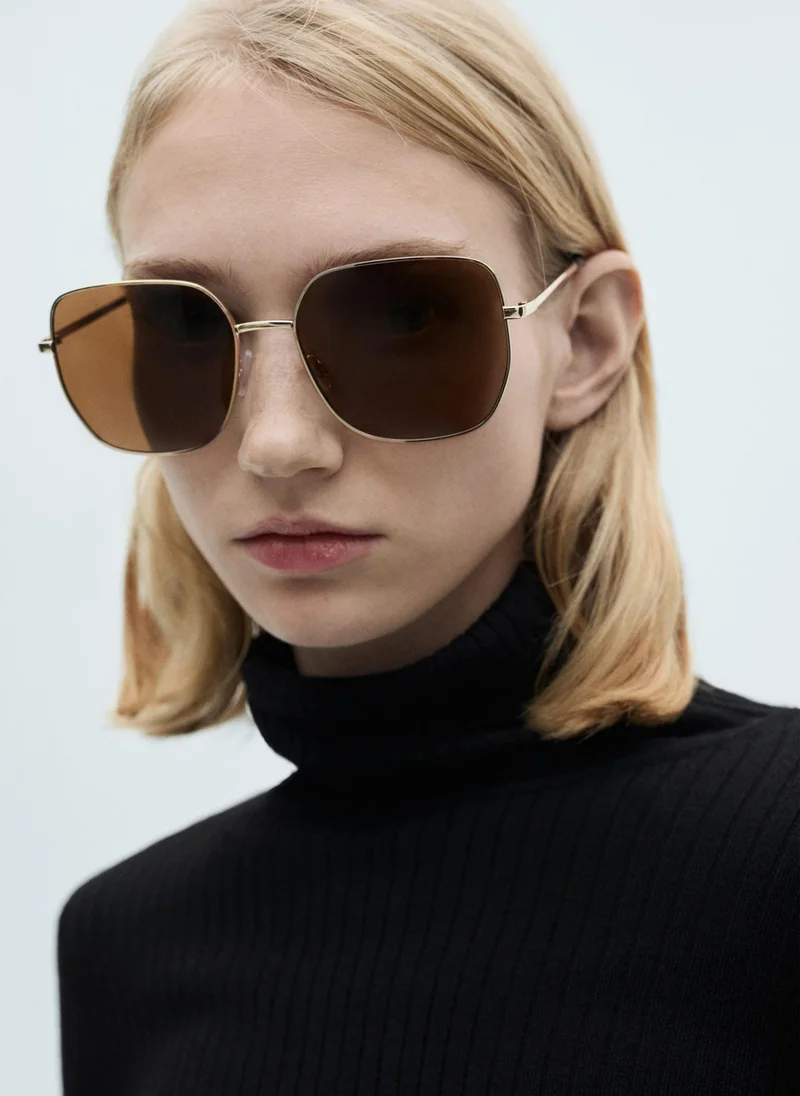 MANGO Wool Blend Turtleneck Sweater
