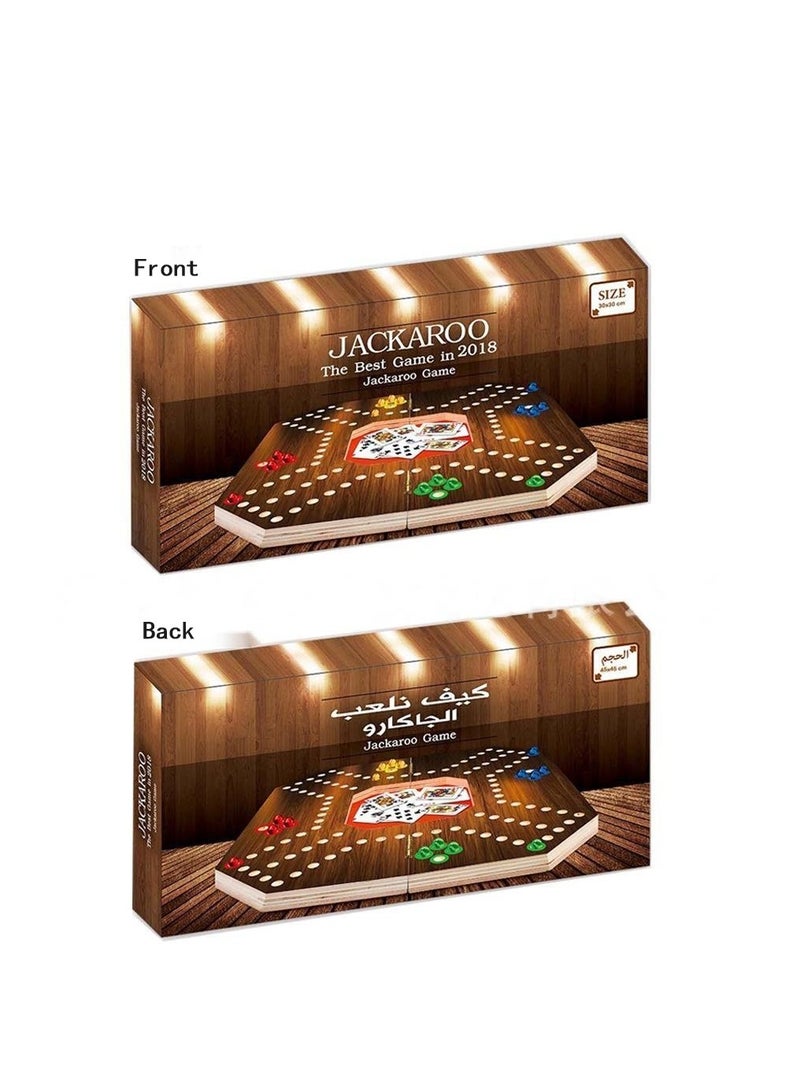 Jackaroo Board Game Card Game Jackaroo Arabic Pinball Card Game Family Entertainment Parent-Child Toys - Image 1