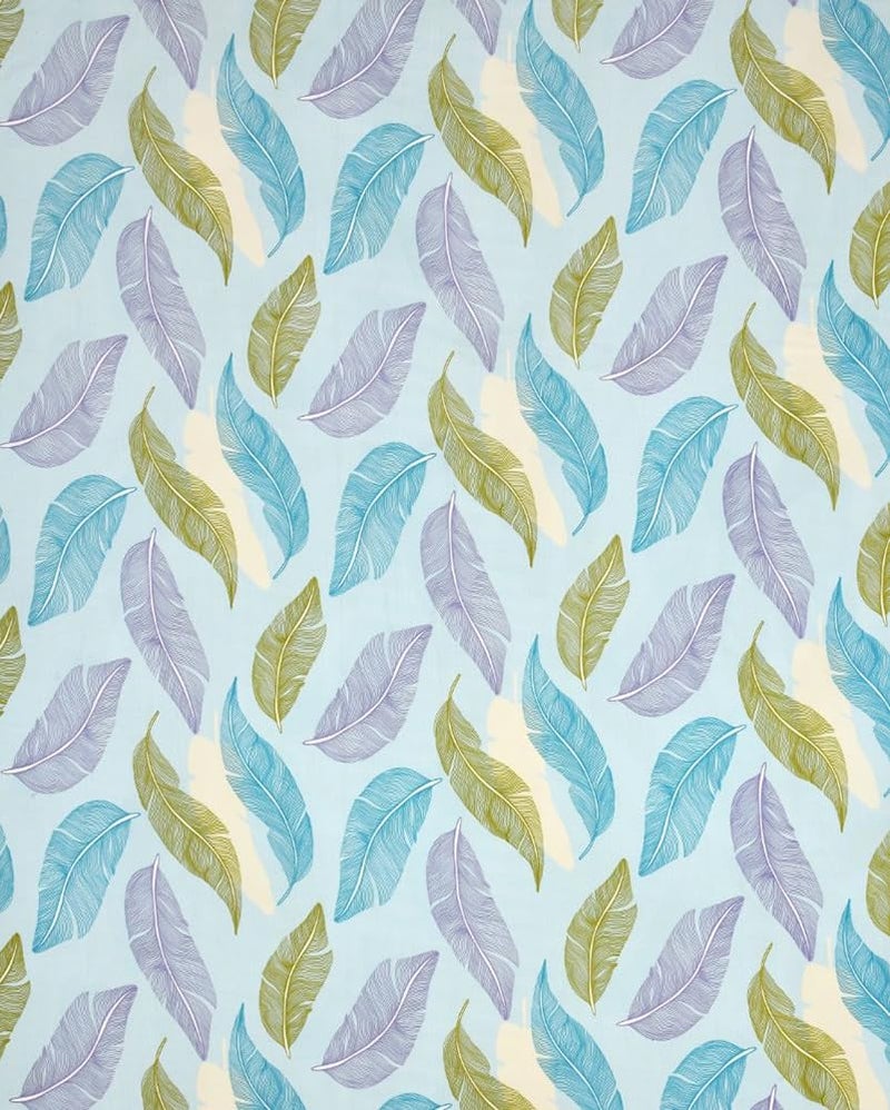 BSB مجموعة كينغستون من BSB HOME لأغطية السرير بحجم سوبر كينغ مع 2 غطاء وسادة بحجم كينغ | ملاءات فاخرة ناعمة (3 قطع) | 108x108 بوصة، مطبوعة بأوراق (أزرق سماوي وأخضر) - Image 3