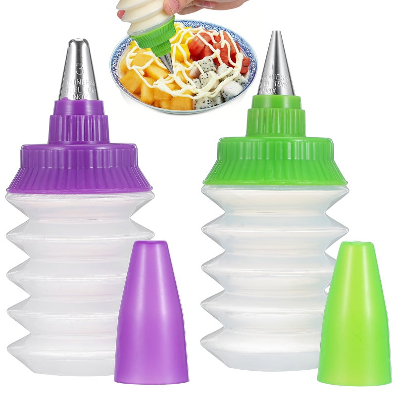 🍳 زجاجات تزيين الكوكيز بلاستيكية للكيك - Image 1