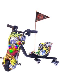 Generic Electric Drifting Scooter 36v With Bluetooth Music And Lights 360 Degree 3 wheel drifting scooter Adjustable Telescopic Length to 100 killogram size large  - Image 1