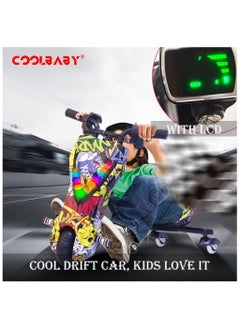 Generic Electric Drifting Scooter 36v With Bluetooth Music And Lights 360 Degree 3 wheel drifting scooter Adjustable Telescopic Length to 100 killogram size large  - Image 5
