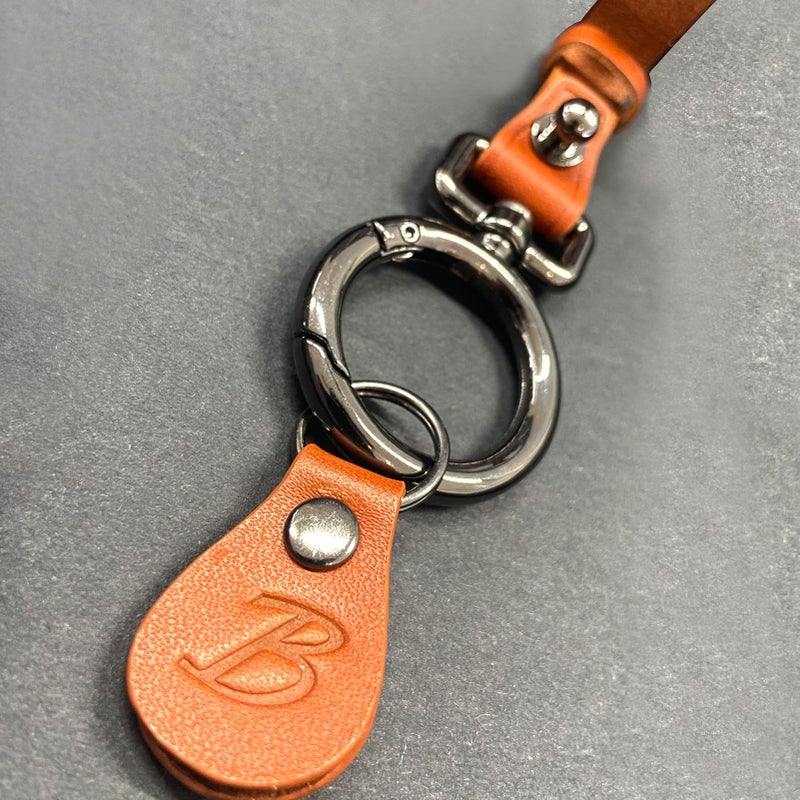 LSAUTO Car fob Cover Compatible with Ford Bronco.Genuine Leather Key Fob Cover with Keychain- Yellow (Yellow) - Image 4