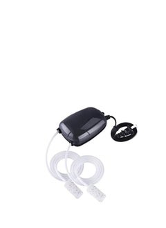 Generic Aquarium Air Pump with Dual Outlets for Whisper Quiet Operation Complete with Accessories Including 2 Air Stones and 2 Meters of Silicone Tubing for Optimal Oxygenation  - Image 2