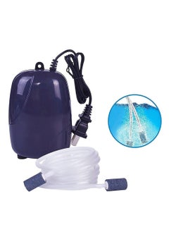 Generic Aquarium Air Pump with Dual Outlets for Whisper Quiet Operation Complete with Accessories Including 2 Air Stones and 2 Meters of Silicone Tubing for Optimal Oxygenation  - Image 5