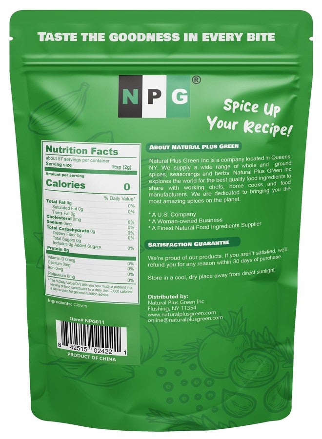 NPG Premium Whole Cloves Buds 4 Ounces, Strong Aroma and Flavor Cloves for Tea, Potpourri, Baking, Pomander balls, Meats, and Pumpkin Spices, Gluten Free, Non GMO, Non Irradiated - Image 2