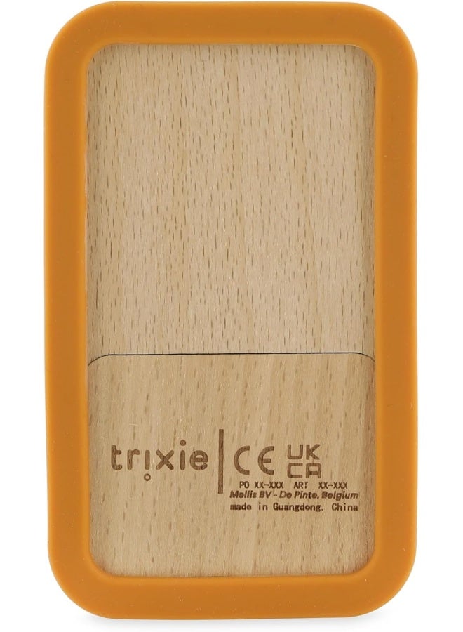 Trixie Wooden Silicone Baby Phone - Mr. Fox - Image 2