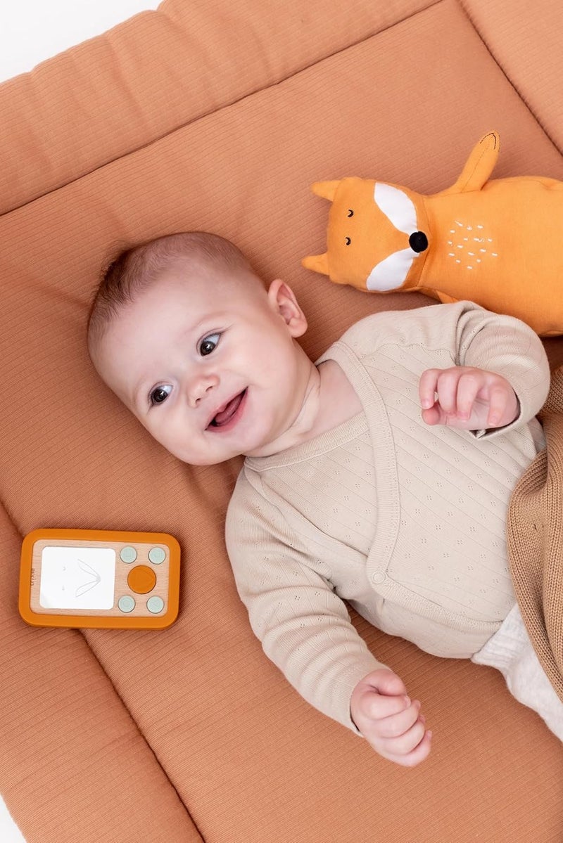 Trixie Wooden Silicone Baby Phone - Mr. Fox - Image 3