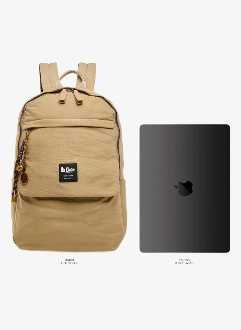 Lee Cooper Logo Applique School Backpack With Adjustable Strap - 32X13X45 Cm