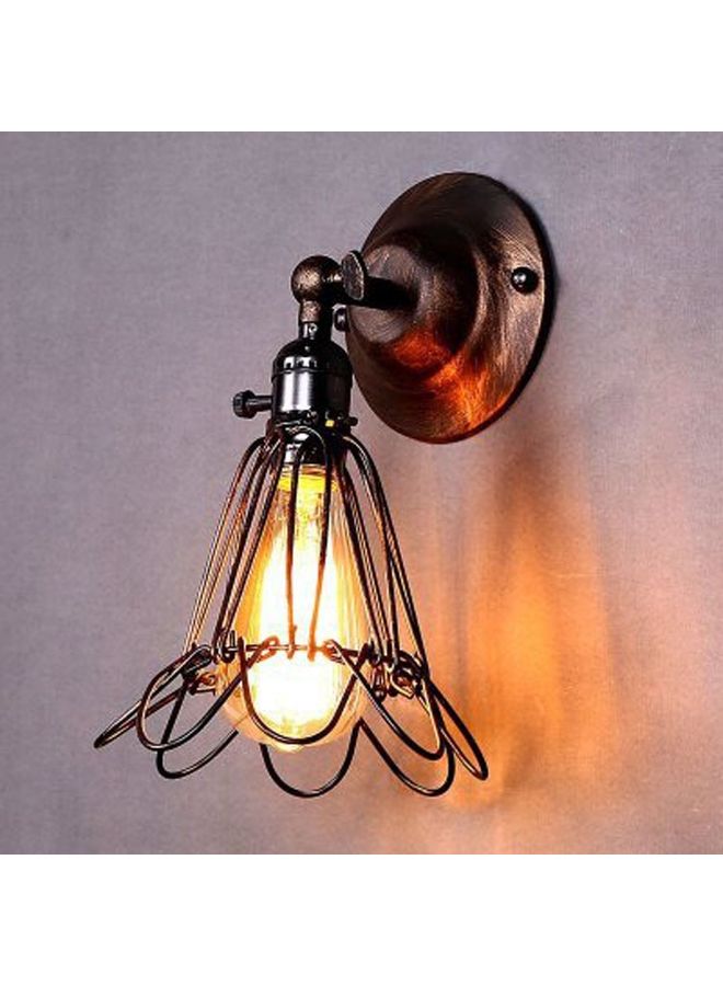 Loquat LED Retro Wrought Iron Bird Cage Wall Lamp Warm White - Image 1