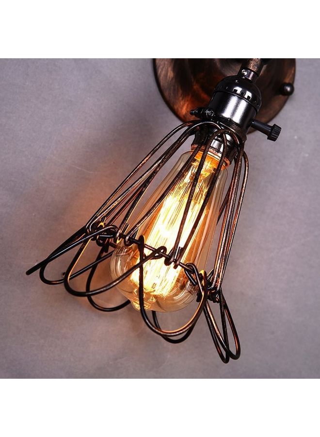 Loquat LED Retro Wrought Iron Bird Cage Wall Lamp Warm White - Image 3