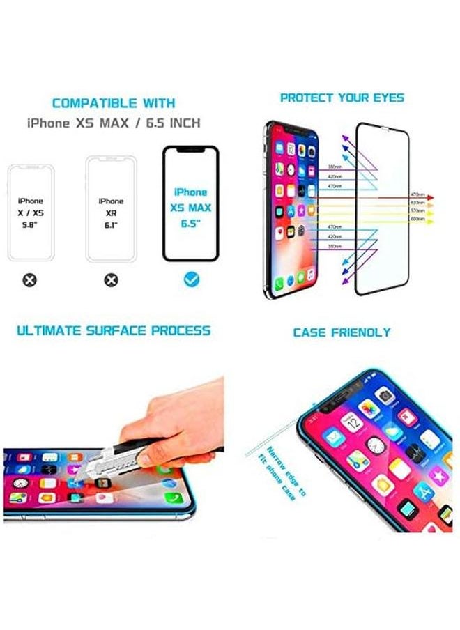 SKEIDO - Iphone Xs Max Screen Protector 6.5 Inch, 6D Full Coverage 9H Hardness Ultra Clear Scratch Proof Alignment Frame Tempered Glass Screen Protector Film For Iphone Xs Max - Image 1