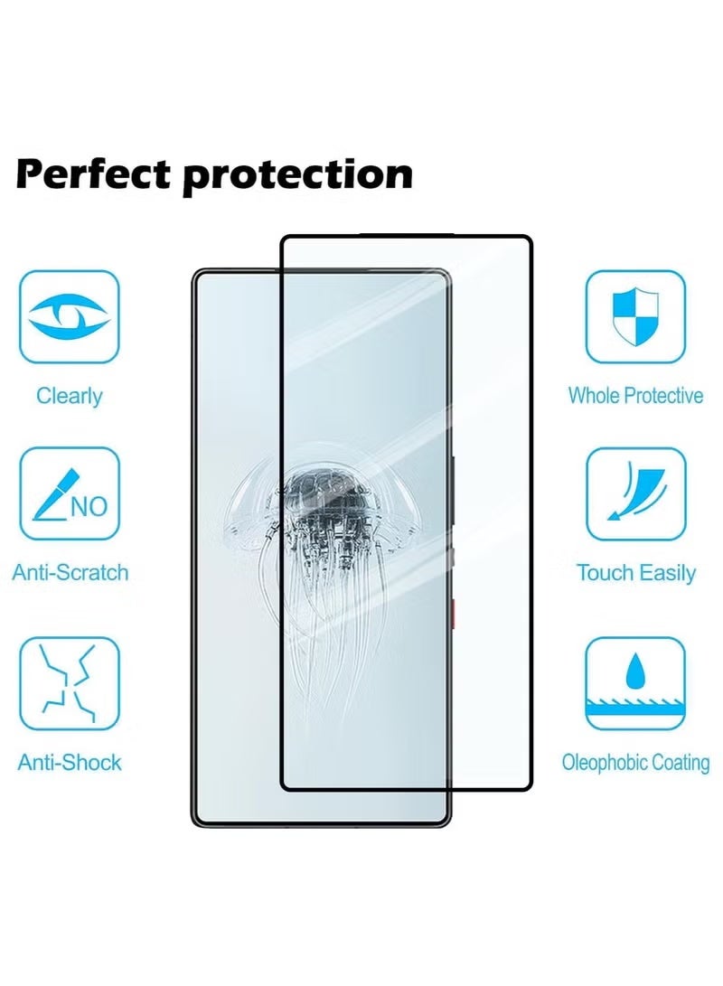 2 Pack Screen Protector for ZTE Nubia Red Magic 10 Pro / 10 Pro+, 2 Tempered Glass Screen Protector,Case Friendly,Scratch Resistant,HD-Clear,Clear - Image 4
