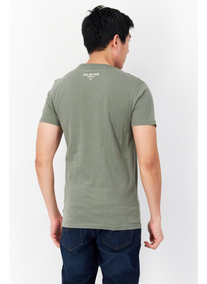 Men Crew Neck Short Sleeves Printed T-Shirt, Sage - pzsku/ZD0448F2E38C9B179702EZ/45/_/1734271958/988c93e4-25e2-4ce6-b953-f1c4e6376c9e