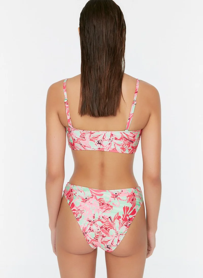 trendyol Colorblock Printed Bikini Bottom