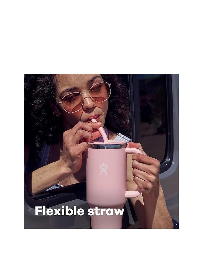 Hydro Flask Hydro Flask  Double Walled Vacuum Insulated Stainless Steel 1.2L Travel Tumbler with Straw is Leak Proof, cupholder Friendly, Dishwasher Safe,  Black  - Image 4
