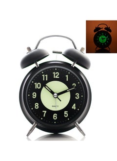 Twin Bell Alarm Clock, Loud Alarm Clock with Backlight, Silent Clock for Bedroom Home or Office, Great for Heavy Sleepers