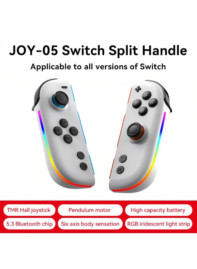 وحدة تحكم Joy-Con اللاسلكية لجهاز نينتندو سويتش – عصا تحكم هول، RGB، توربو (JOY-05) - Image 1