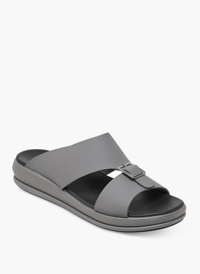 LBL by Shoexpress Buckle Accent Slip-On Sandals