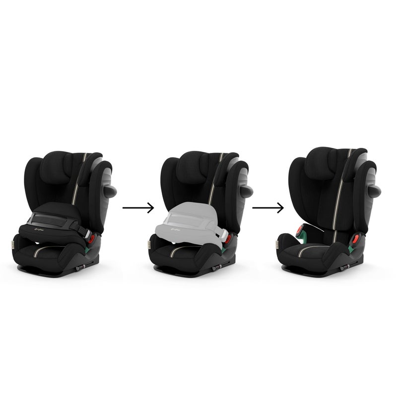 Cybex Gold PU1 Pallas G i-Size Plus Car Seat for Children, Moon Black - Image 2