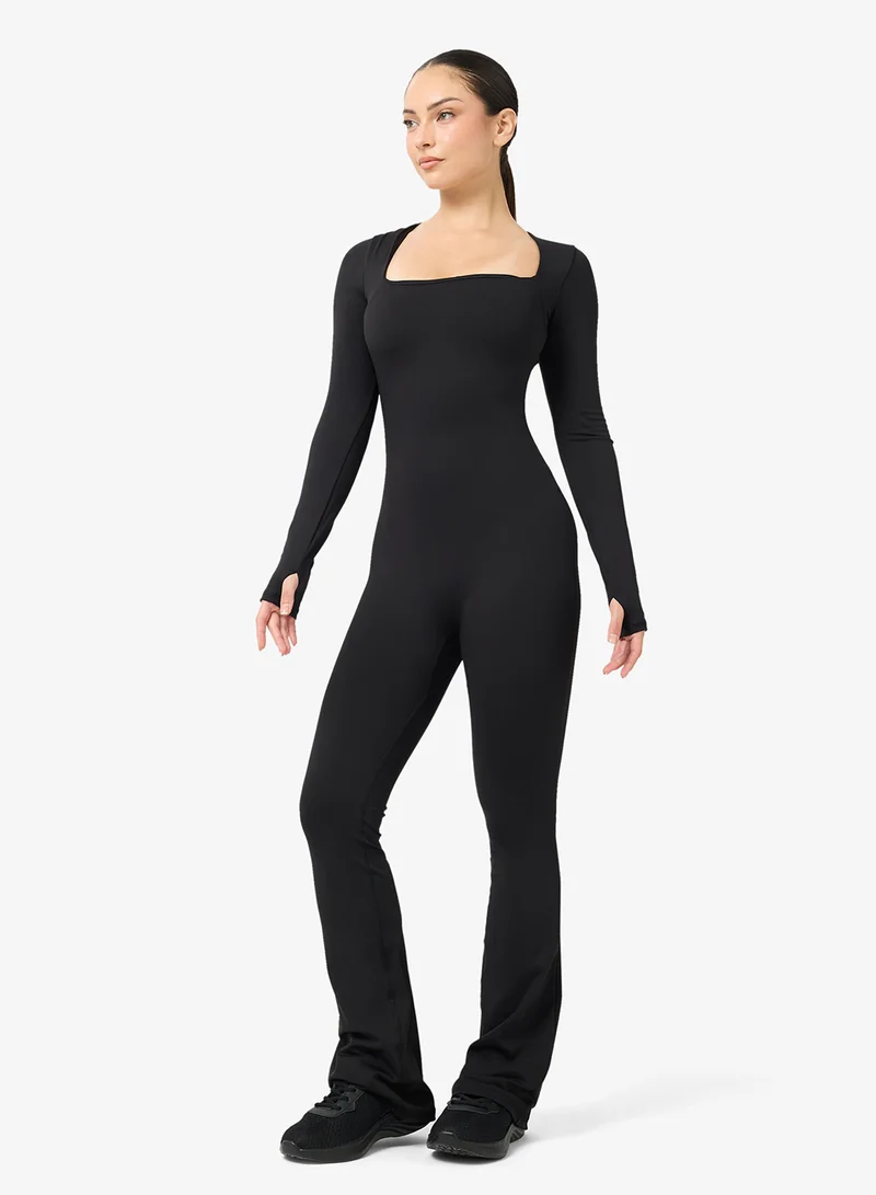 FRWD Soft Touch Square Neck Seamless Unitard