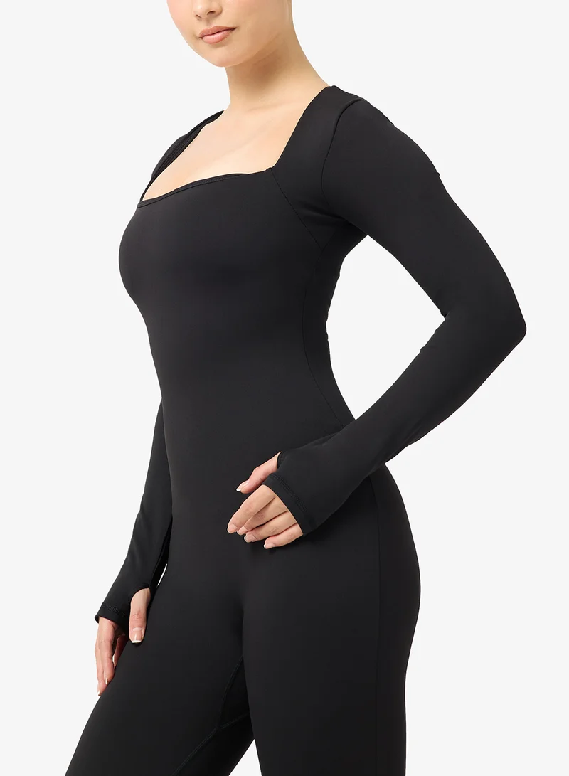 FRWD Soft Touch Square Neck Seamless Unitard