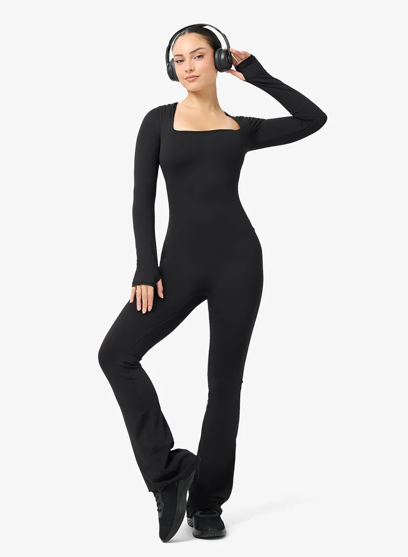 FRWD Soft Touch Square Neck Seamless Unitard