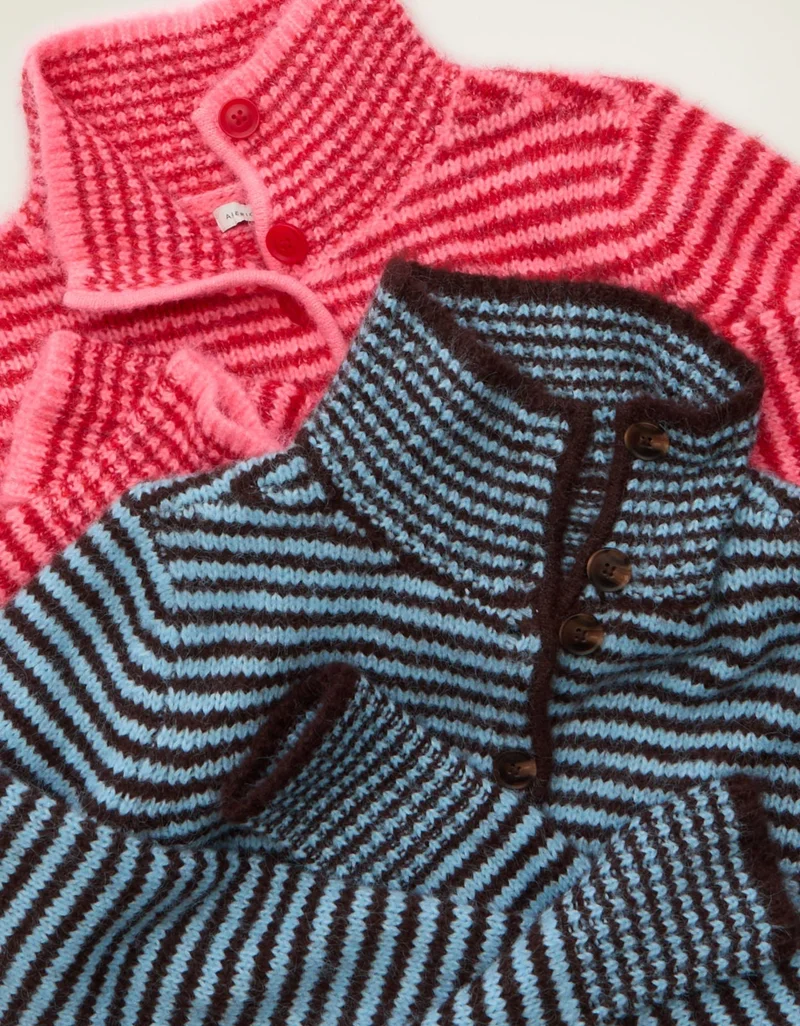 American Eagle  AE Mock Neck Cardigan Sweater for Women | Best Price UAE