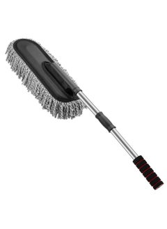 Generic Soft Microfiber Dust Duster for Cleaning Car Window, Arabic Mop, Car Mop, Car Wiper, Car Cloth, Car Dust Duster Made of Ultra-Soft Microfiber with Extendable Handle, Car Brush Duster for Cleaning Dust Inside the Car, Multi-Purpose Brush for Interior and Exterior Car Cleaning, Made with Soft Microfiber, Handheld Vehicle Wiper, Car Squeegee, Easy-to-Clean Car Mop  - Image 1