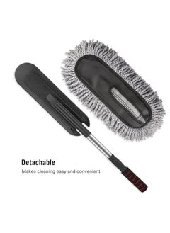 Generic Soft Microfiber Dust Duster for Cleaning Car Window, Arabic Mop, Car Mop, Car Wiper, Car Cloth, Car Dust Duster Made of Ultra-Soft Microfiber with Extendable Handle, Car Brush Duster for Cleaning Dust Inside the Car, Multi-Purpose Brush for Interior and Exterior Car Cleaning, Made with Soft Microfiber, Handheld Vehicle Wiper, Car Squeegee, Easy-to-Clean Car Mop  - Image 4