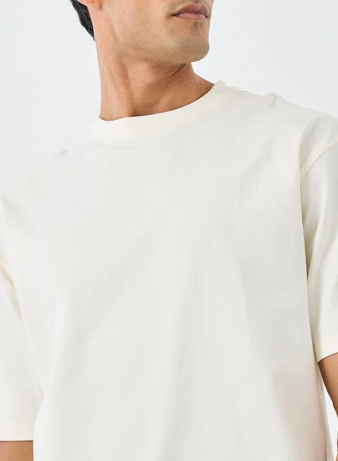 Styli Styli Solid Oversized Crew Neck T-Shirt