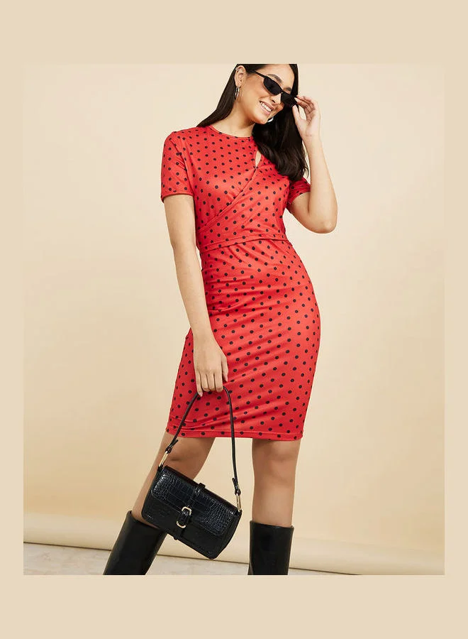 jersey knit fabric dress Brushstroke Botanica Double Brushed Polyester Knit Jersey Fabric main image 0