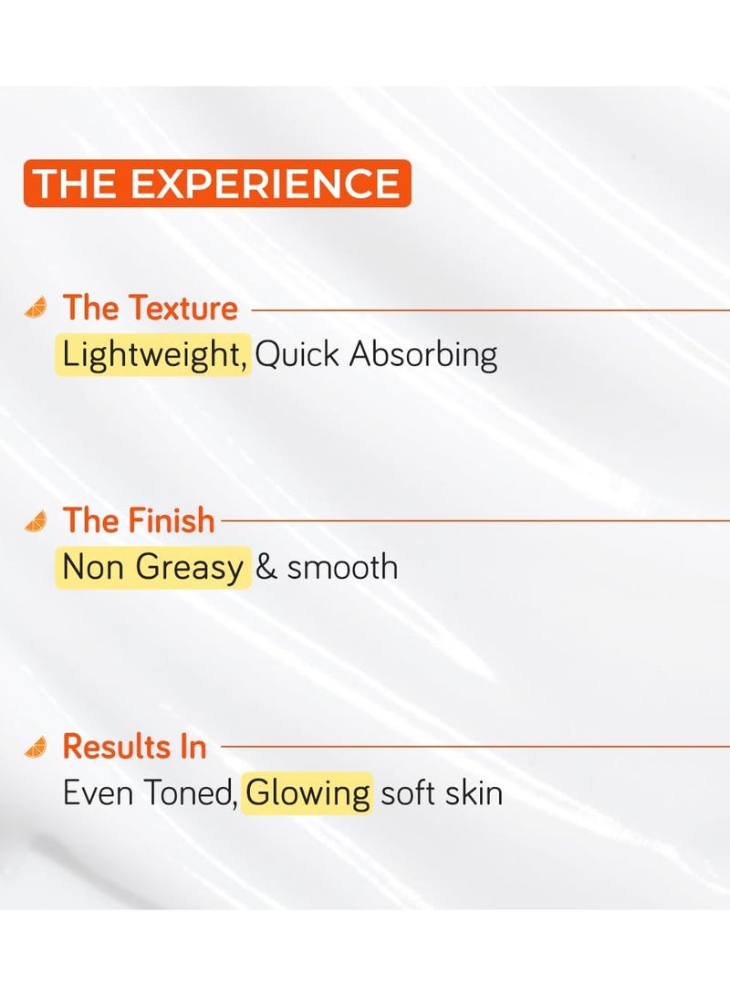 Moody Vitamin C Daily Moisturising Body Lotion Serum with Niacinamide, Mandarin Orange, Jojoba Oil for Deep Nourishing & Visibly Glowing Skin |Reduces Tan For Women & Men| 200ml - Image 4