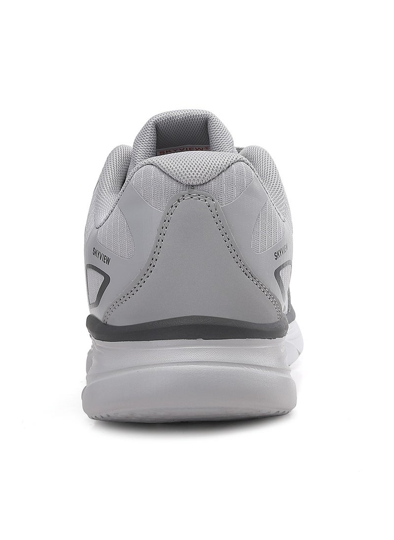 Sky View SKYVIEW Mens Sports Shoes Tennis Athletic Fashion Sneakers Lightweight Breathable Non Slip Walking Jogging Workout Gym Running Footwear Light Grey  - Image 4