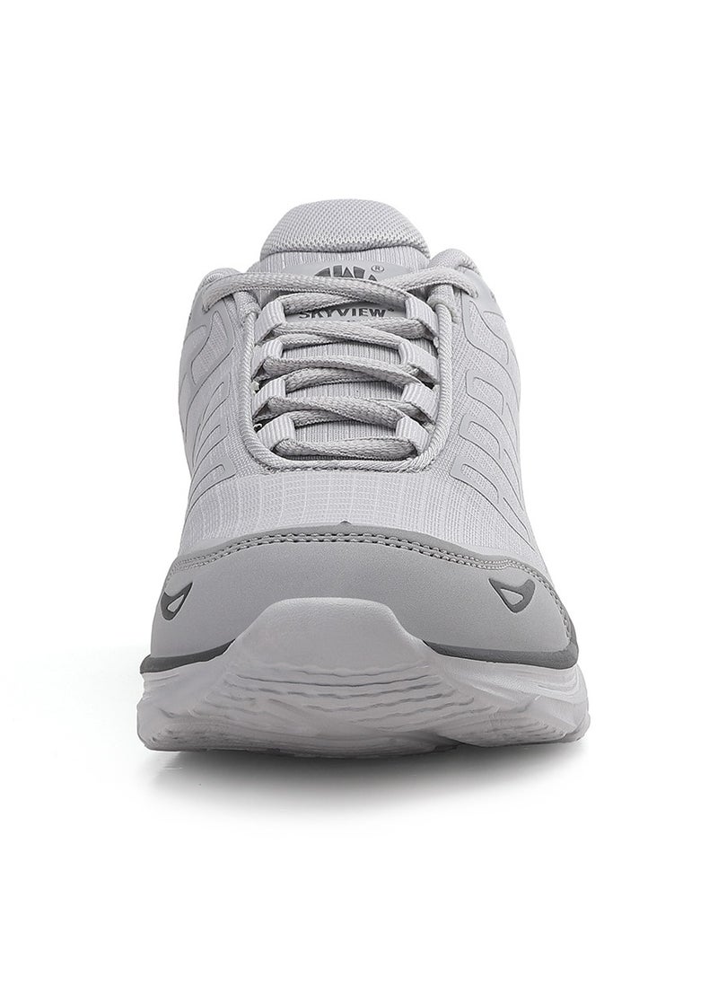 Sky View SKYVIEW Mens Sports Shoes Tennis Athletic Fashion Sneakers Lightweight Breathable Non Slip Walking Jogging Workout Gym Running Footwear Light Grey  - Image 3
