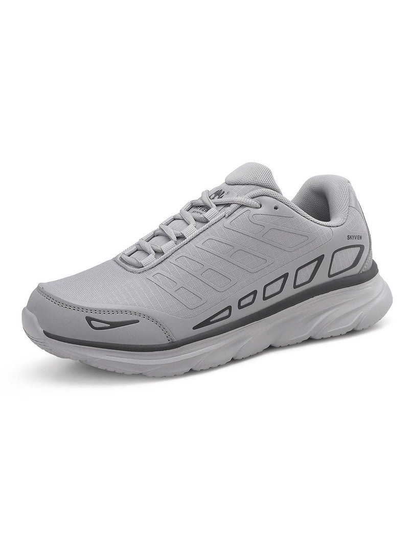 Sky View SKYVIEW Mens Sports Shoes Tennis Athletic Fashion Sneakers Lightweight Breathable Non Slip Walking Jogging Workout Gym Running Footwear Light Grey  - Image 1
