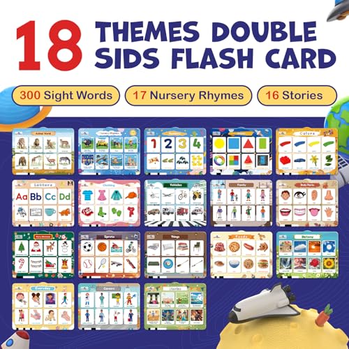 HOMESTEC Astro Pad Toddler Interactive Learning Toys Ages 3 4 5 6 Kids Speech Therapy Educational Tablet Includes Sight Words Nursery Rhymes Stories Perfect ChristmasBirthday Gift for Boys Girls - Image 5