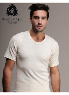 Yeni New Hasyün 100 Super Oversized Men's Short Sleeve Wool Undershirt  - Image 2