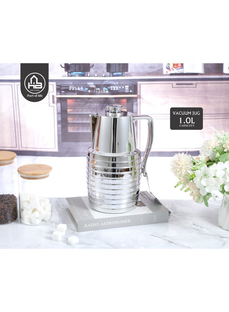 Lavin vaccum flask 1L/Elegent Thermos/Glass inner/Hot&Cold/HB
