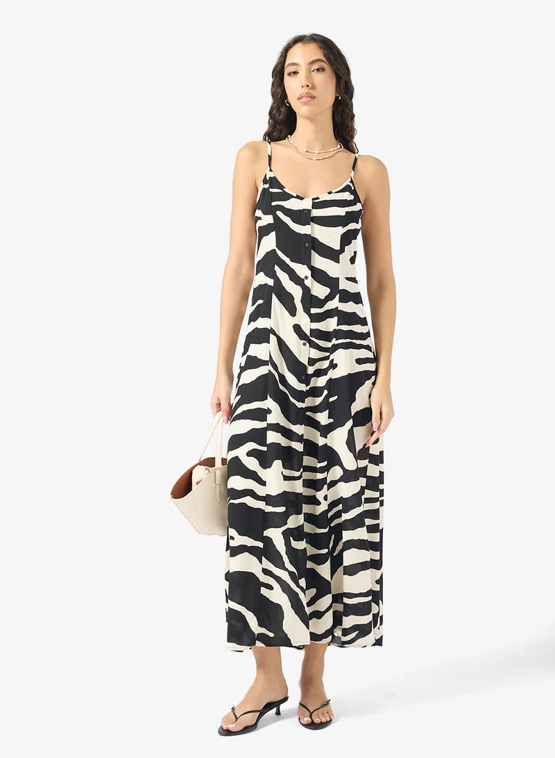 ONLY  Zebra Print Maxi Dress for Women | Best Price UAE