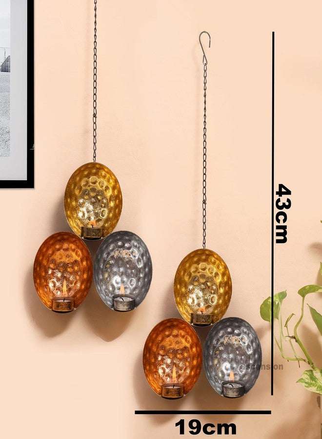 Ascension Metal Sconce Votive Wall Hanging Tealight Candle Holder Candle Holders for Home Decoration 43cm (2) - Image 2