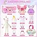 HUITEM Unicorn Toys for Girls Age 46 Ballerina Doll Stuffed Animal with 3 Set Clothes Plush Bag Accessories 16 inch Unicorn Doll Toys Birthday Gift for 3 4 5 6 Year Old Little Girls - Image 4