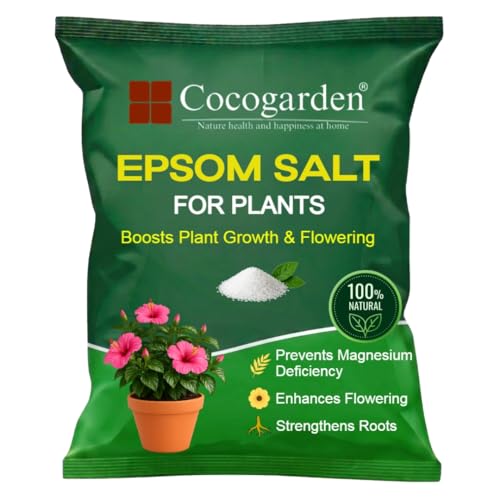 Cocogarden Epsom Salt for Plants 900g | Water Soluble Magnesium Sulphate | Fixes Yellow Leaves & Boosts Plant Growth & Flowering - Image 1