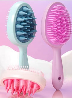 2-in-1 Scalp Massager Shampoo Brush, Scalp Scrubber for Hair Growth & Dandruff Removal, Hair Scrubber with Soft Silicone Bristles, Wet Dry Scalp Exfoliator for Scalp Care, Green - pzsku/ZD0457B926B25AAD0684DZ/45/1741188259/19dafee3-3dee-4d5c-9bd7-a616820d3f8b