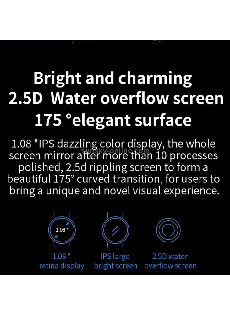 B8+ 1.08 inch IPS Color Screen IP67 Waterproof Smart Watch,Support Message Reminder / Heart Rate Monitor / Blood Oxygen Monitoring / Blood Pressure Monitoring/ Sleeping Monitoring (Red)