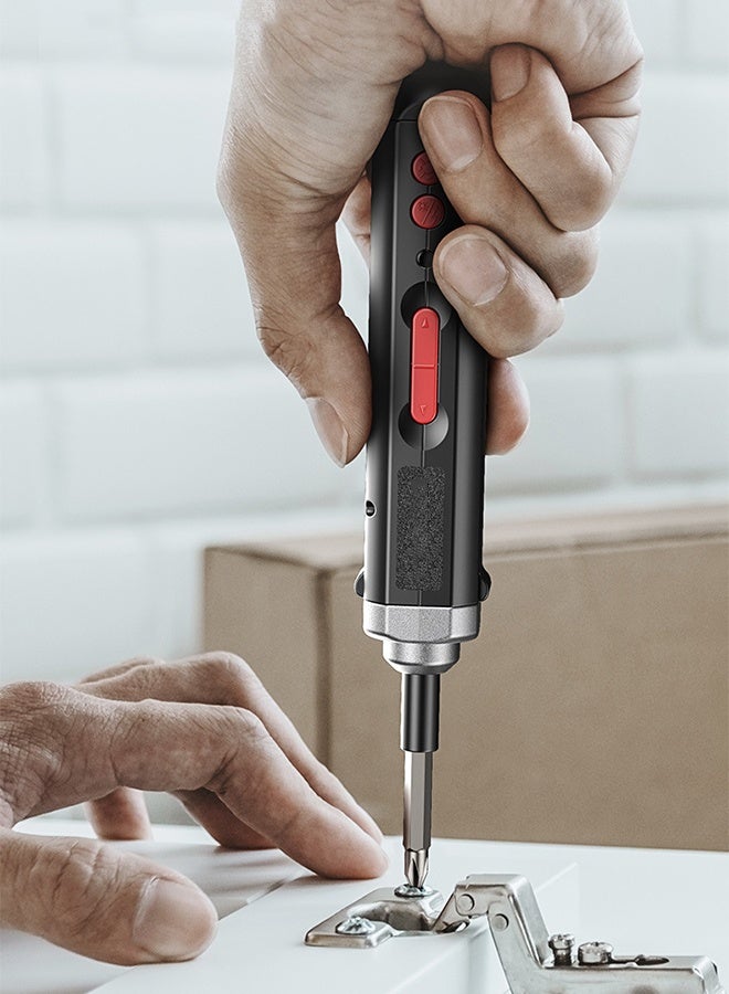 DUNISO مفك كهربائي لاسلكي، كابل USB، بطارية ليثيوم 1500 مللي أمبير، مثقاب كهربائي محمول صغير مع أضواء LED، مناسب لأدوات إصلاح المنزل والمكتب - Image 3