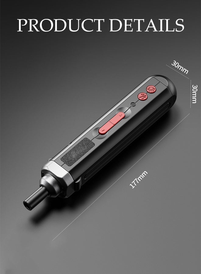 DUNISO مفك كهربائي لاسلكي، كابل USB، بطارية ليثيوم 1500 مللي أمبير، مثقاب كهربائي محمول صغير مع أضواء LED، مناسب لأدوات إصلاح المنزل والمكتب - Image 2