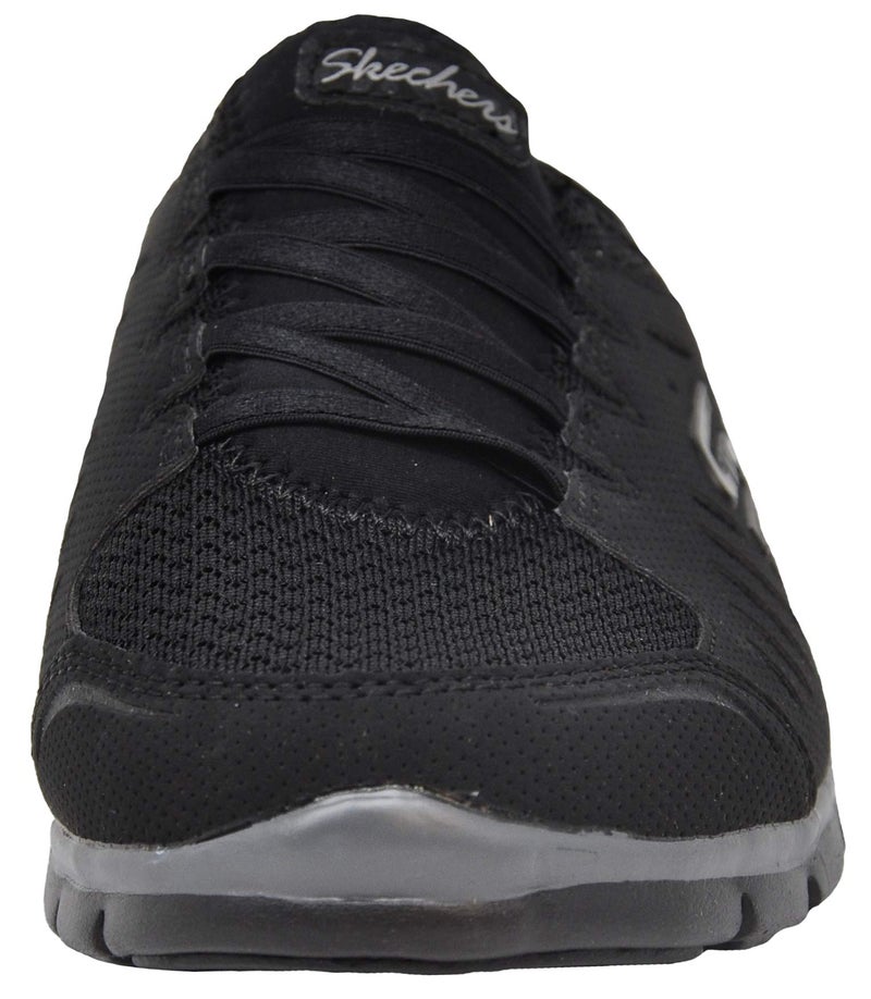 Skechers Sport Women's Gratis-No Limits Slip-On Mule Sneaker, Black, 6.5 W US - Image 3