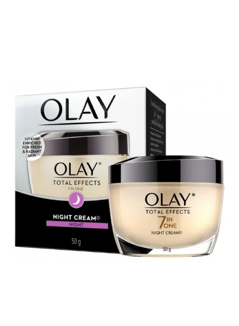 Olay Total Effects 7 In One Anti Ageing Night Cream Moisturizer (50g) - Image 1