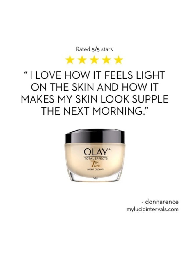Olay Total Effects 7 In One Anti Ageing Night Cream Moisturizer (50g) - Image 3